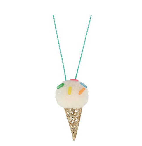 Ice Cream Pom Pom Necklace