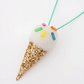 Ice Cream Pom Pom Necklace