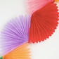 Honeycomb Fan Garland: Rainbow