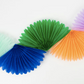 Honeycomb Fan Garland: Rainbow