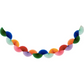 Honeycomb Fan Garland: Rainbow