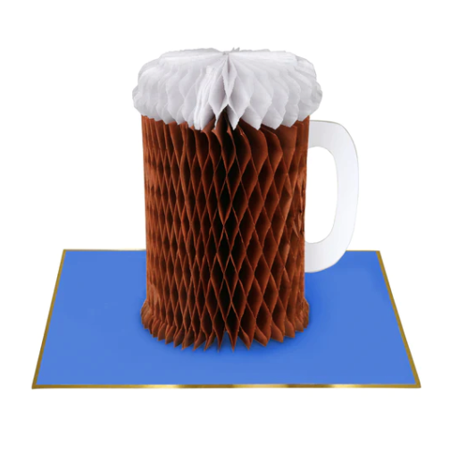 Honeycomb Card: Happy Beerday