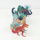 Concertina Card: Dinosaur