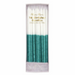 Green Glitter Dipped Candles