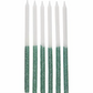 Green Glitter Dipped Candles