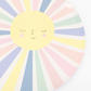Dinner Plates: Rainbow Sun