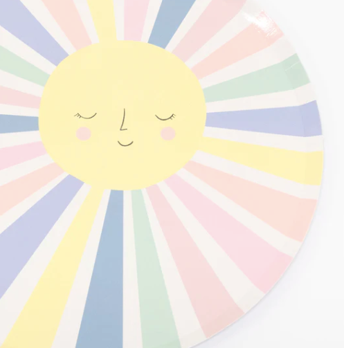 Dinner Plates: Rainbow Sun