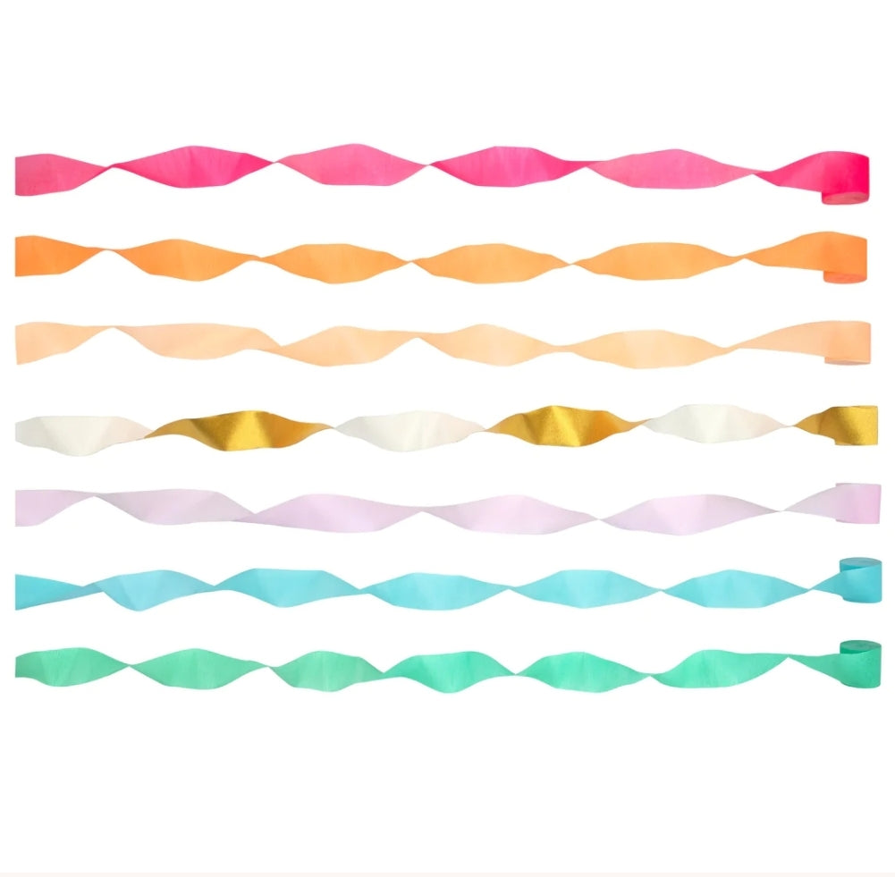 Crepe Paper Streamers: Bright