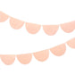 Tissue Paper Scallop Garlands: Peach