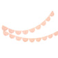 Tissue Paper Scallop Garlands: Peach