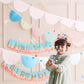 Tissue Paper Scallop Garlands: Peach