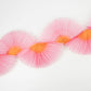 Honeycomb Fan Garland: Pink