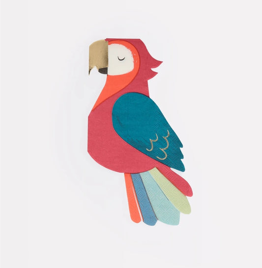 Shaped Napkins: Parrot