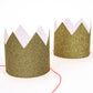 Hair Clip: Gold Glitter Crown
