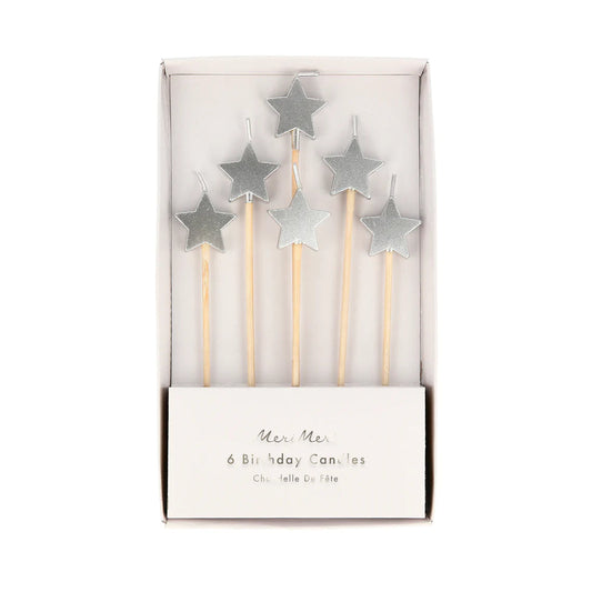 Star Candles: Silver