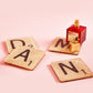 Acrylic Scrabble Tiles Coaster Set of 4: Damn