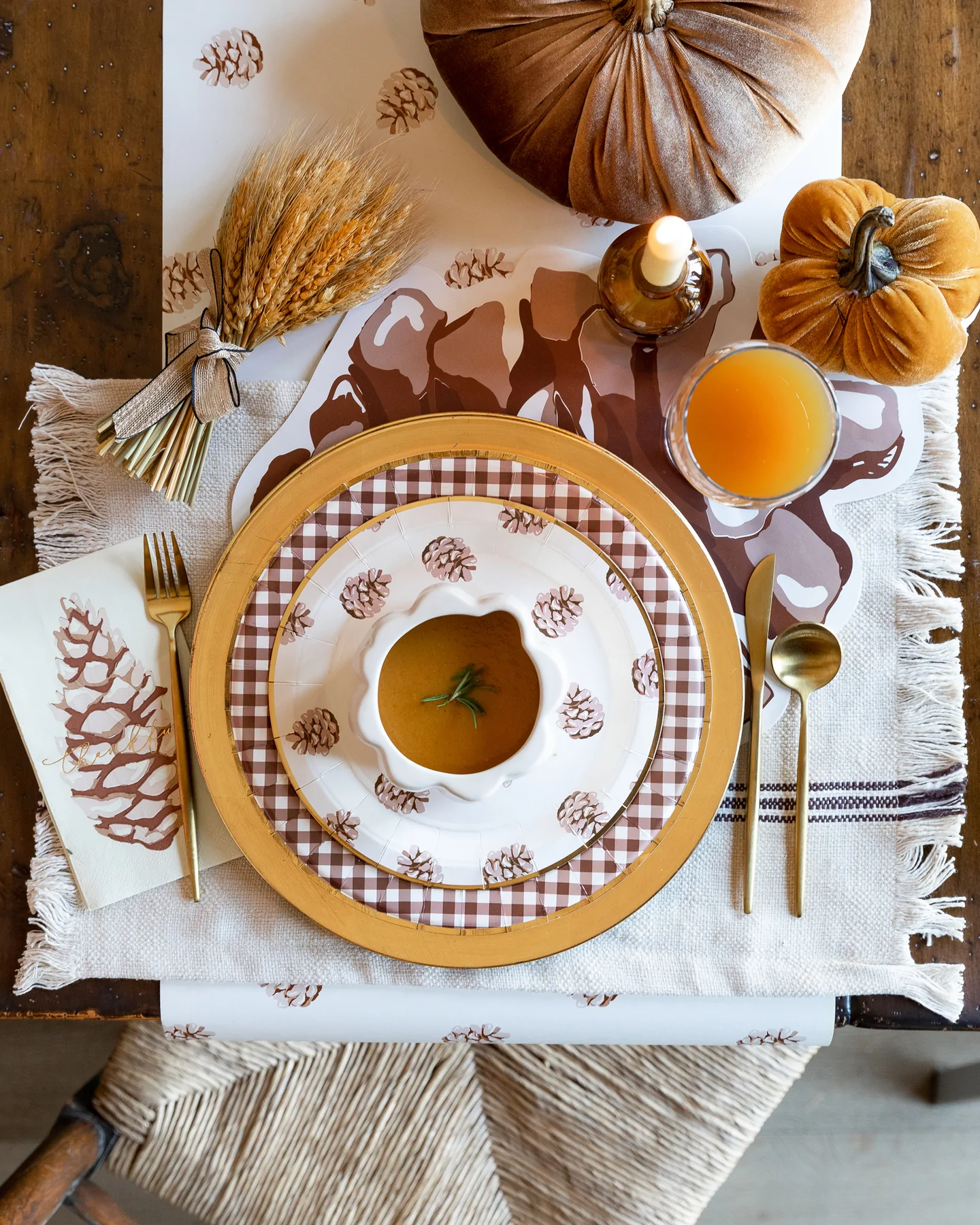 Placemats: Harvest Pine Cone