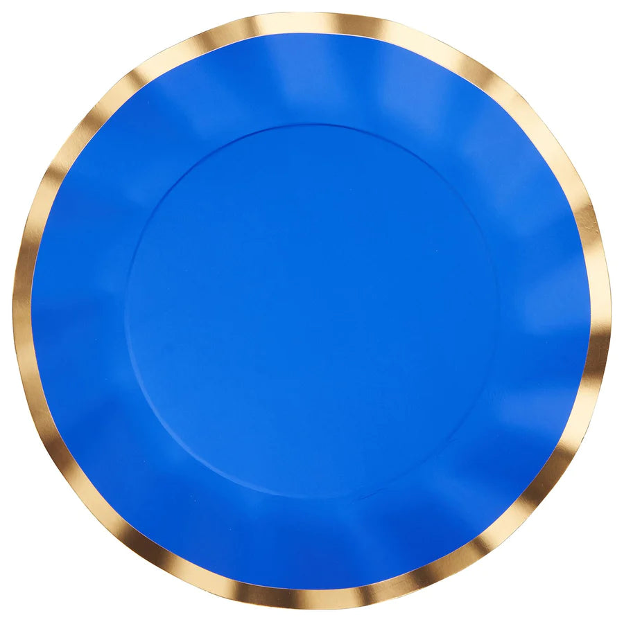 Everyday Blue Wavy Dinner Plate