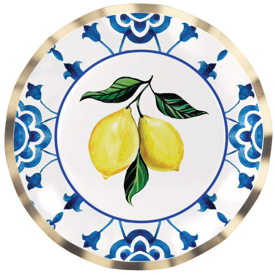 Wavy Dinner Plate: Capri Coast