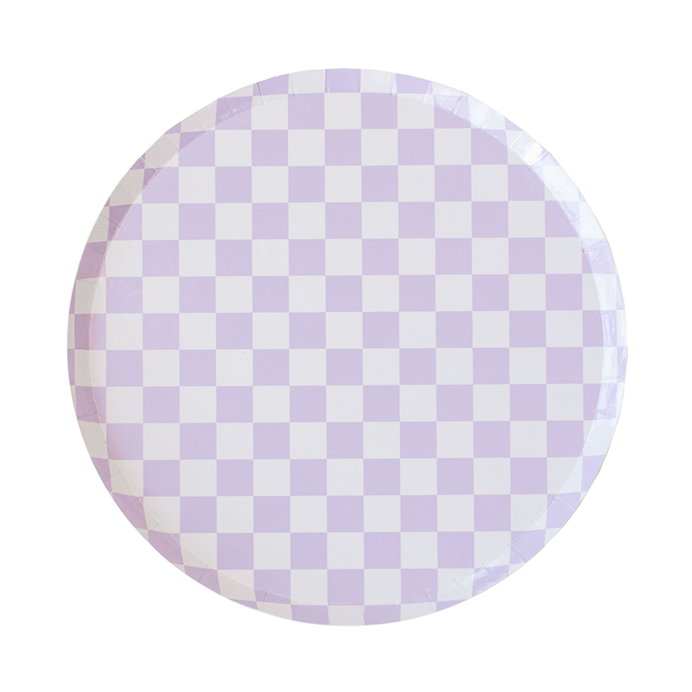 Dessert Plates: Check It! Purple Posse Plates