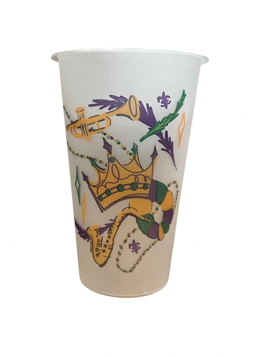 To-Go Cups: Mardi Gras Mask