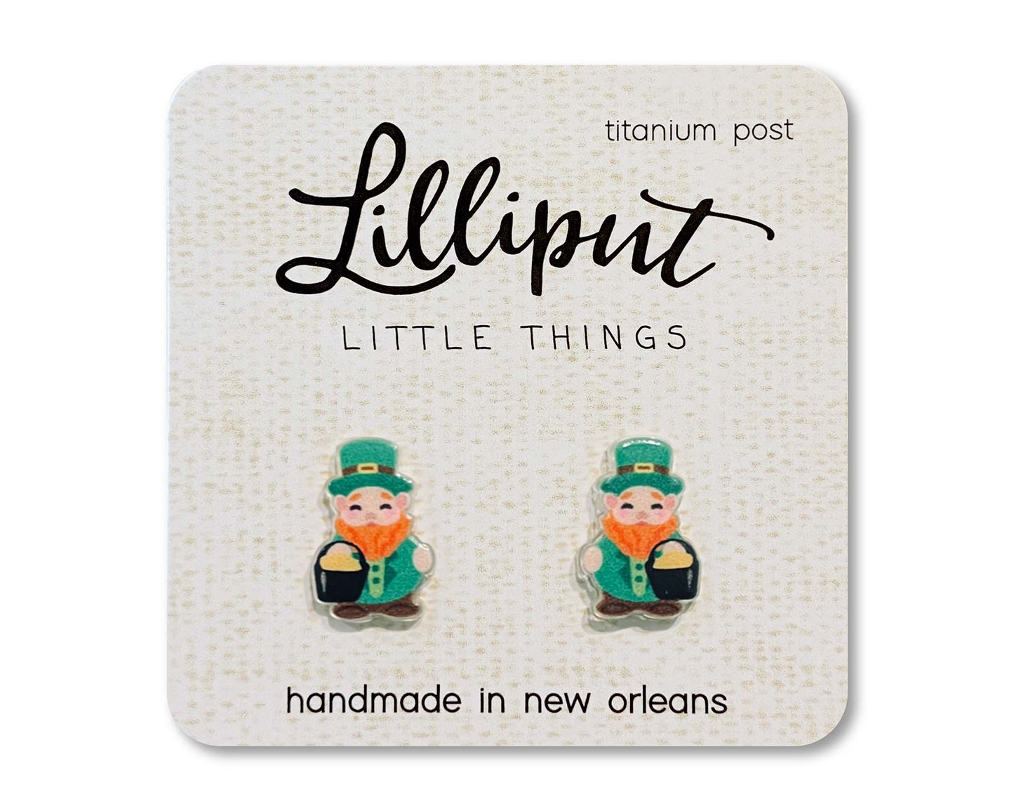 Lilliput Little Things Earrings: Leprechaun