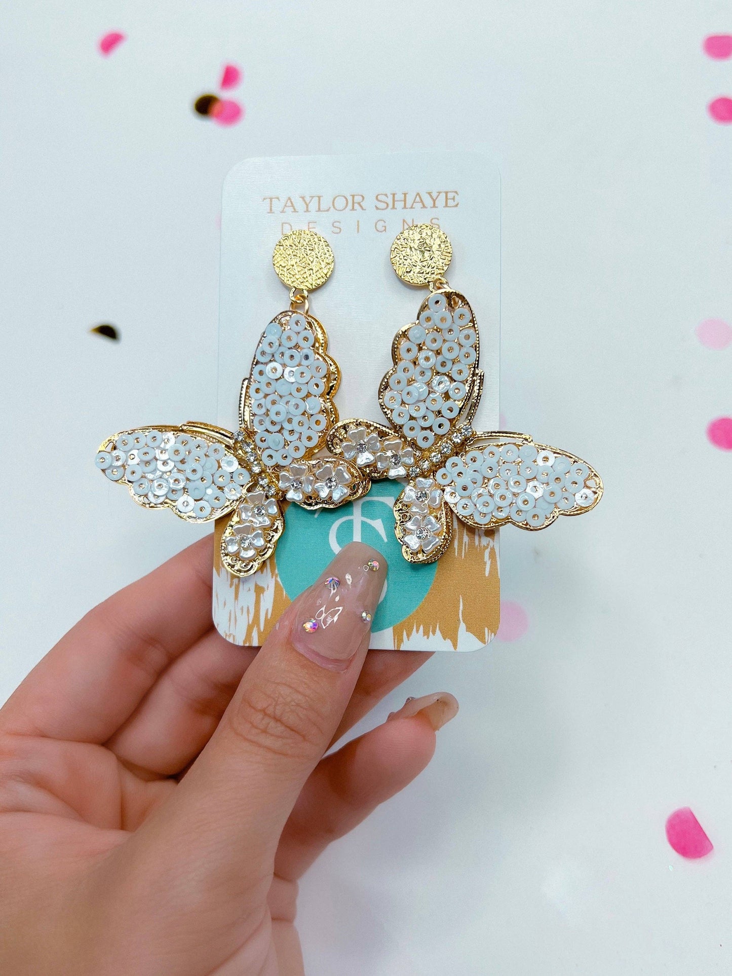 Taylor Shaye Designs: Susan Lightweight Butterfly Drops