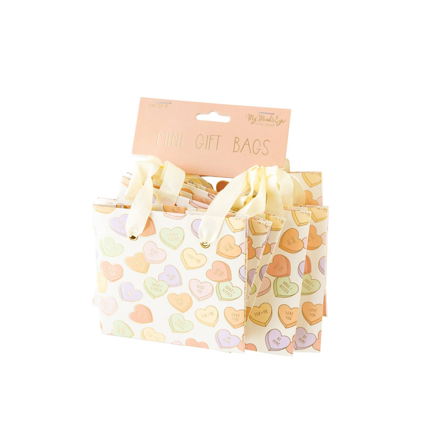 Conversation Hearts Gift Bag Set