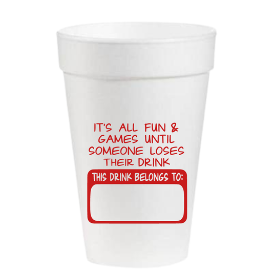 16 oz Styrofoam Cups: It's All Fun and Games Until Someone Loses their Drink