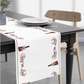 Maroon Mississippi Cowbell Paper Table Runner