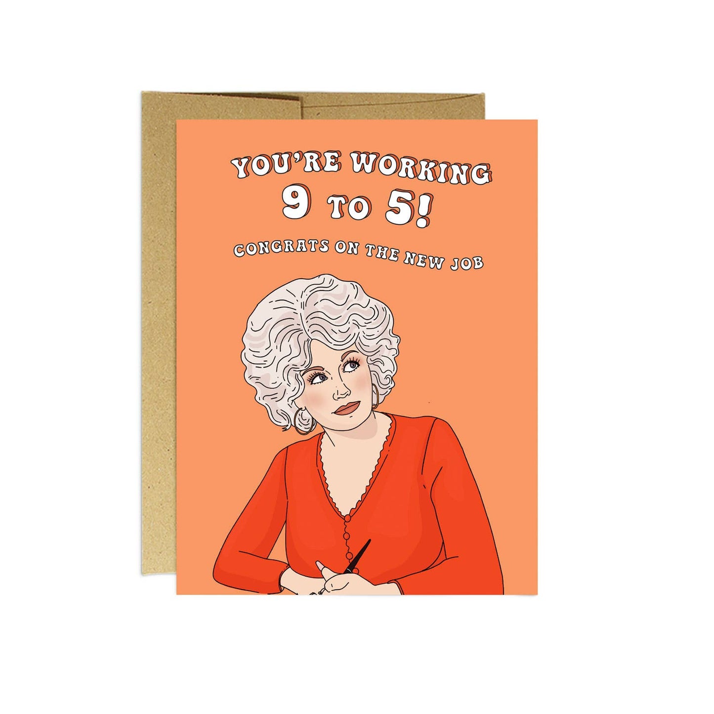 Party Mountain Paper co. - Workin' 9 to 5 | Encouragement Card