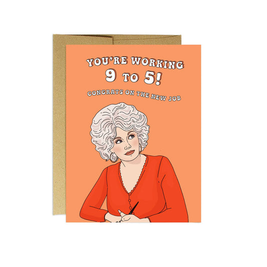 Party Mountain Paper co. - Workin' 9 to 5 | Encouragement Card