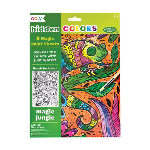 Hidden Colors Magic Paint Sheets: Magic Jungle