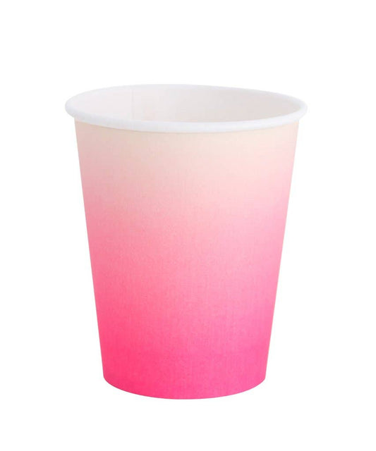 Paper Party Cup: Neon Rose Ombre