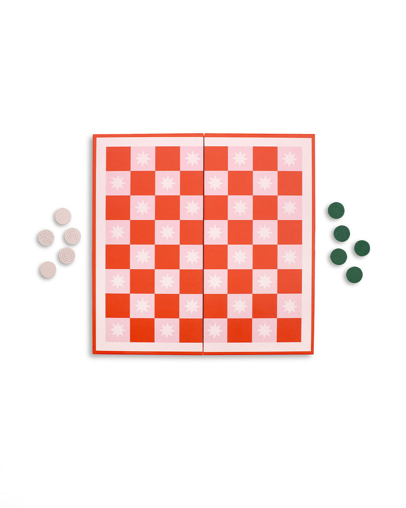 Game Night!: 2-in-1 Backgammon and Checkers Set