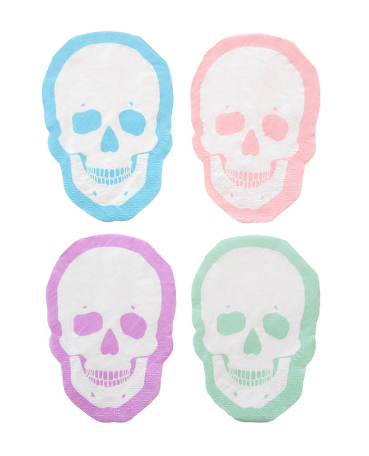 Large Napkins: Pastel Skull