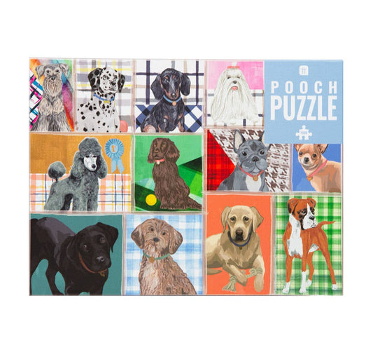 1000-Piece Puzzle with Poster: Pooch Puzzle