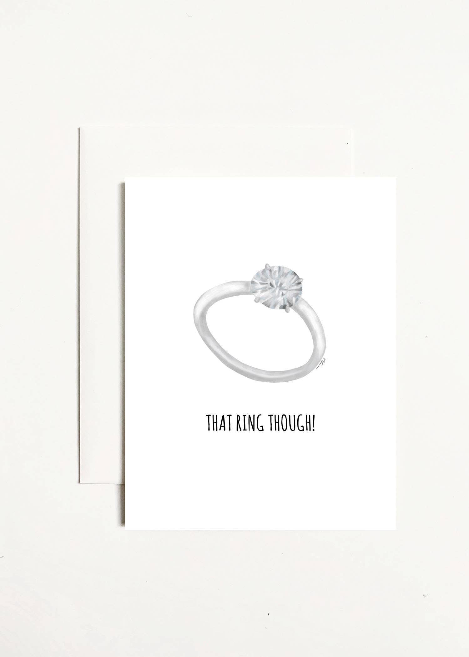 That Ring Though! Greeting Card – Pop & Pour Party Co