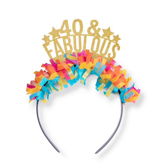 Festive Gal Party Headband: 40 & Fabulous