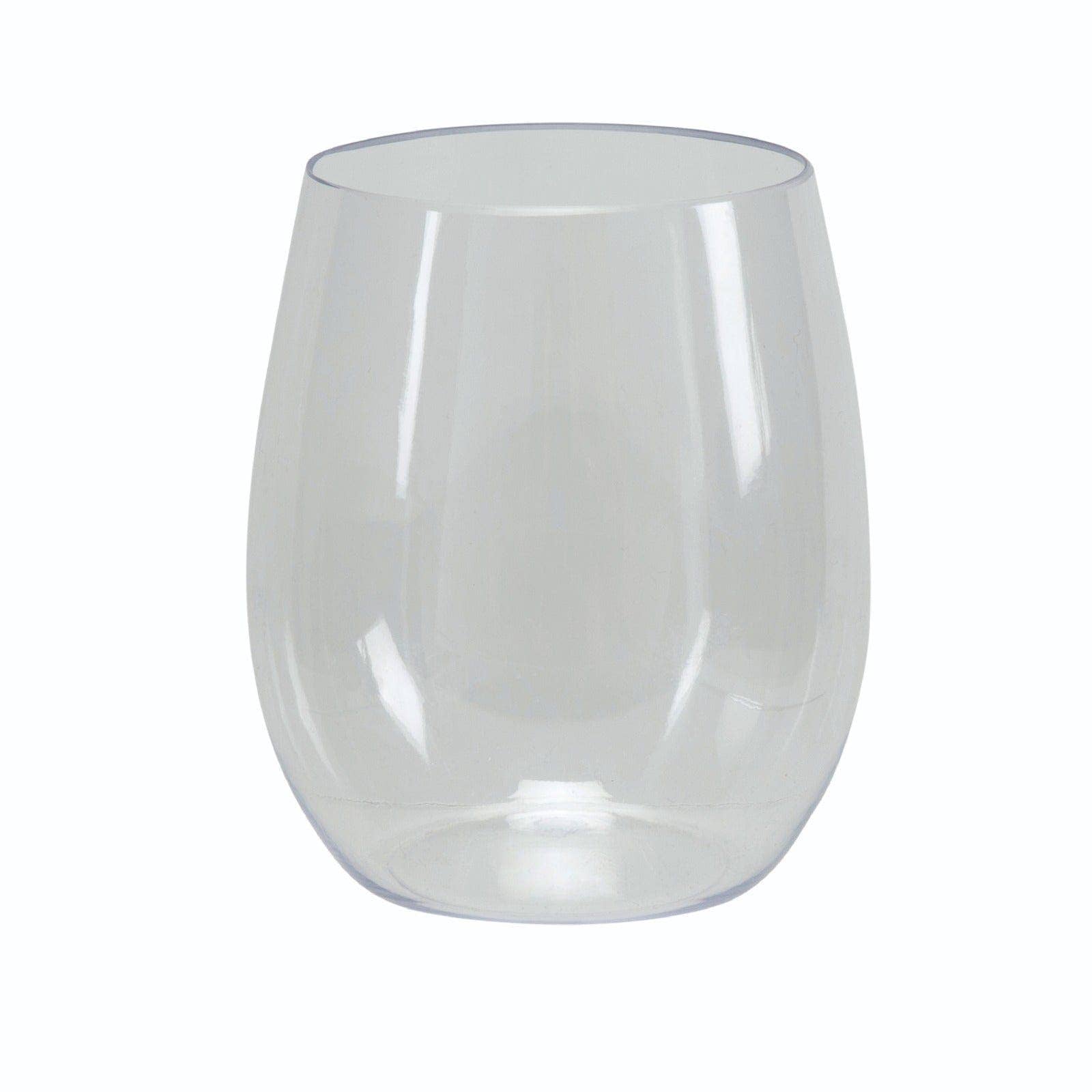 12 Oz. Plastic Wine Glasses: Clear – Pop & Pour Party Co
