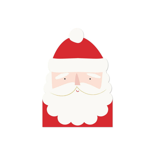 Shaped Guest Napkins: Believe - Santa