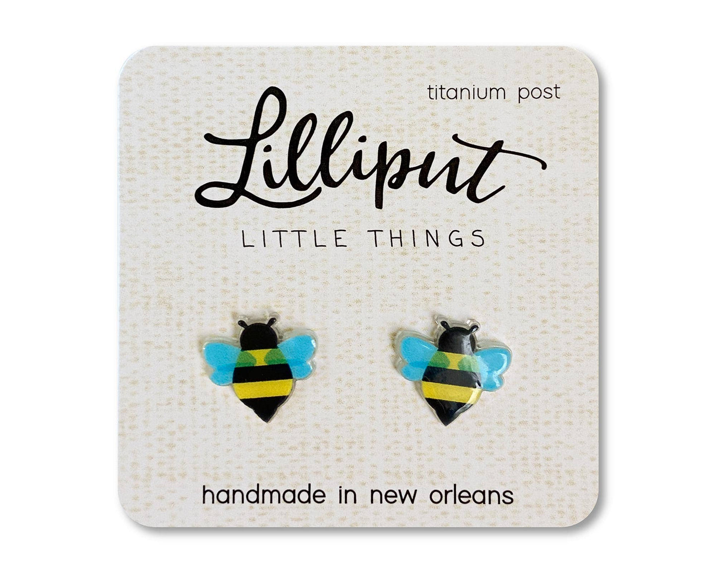 Hypoallergenic Earrings: Honey Bee