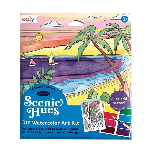 Scenic Hues D.I.Y. Watercolor Kit: Ocean Paradise