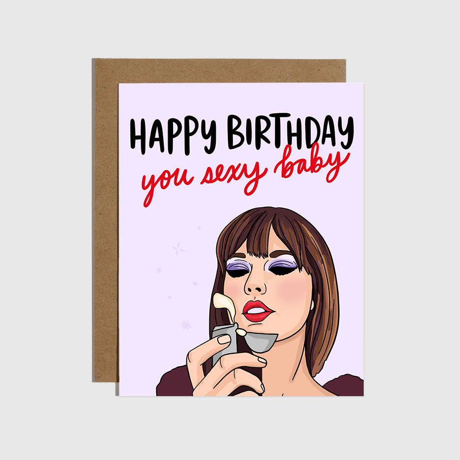 Brittany Paige Birthday Card: Taylor Sexy Baby