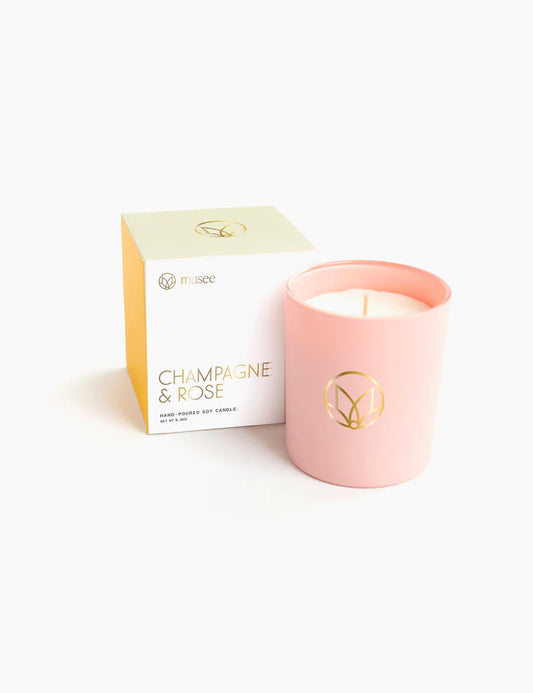Soy Candle: Champagne & Rose