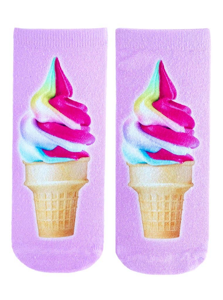 Living Royal Ankle Socks: Ice Cream Cone