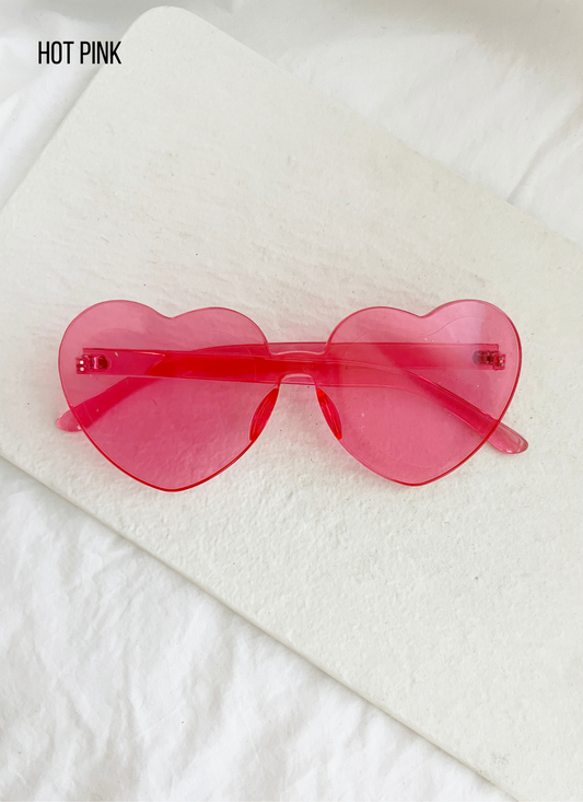 LoveLina Acrylic Sunglasses: Heart