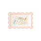 "Happy Easter" Scallop Shaped Plate
