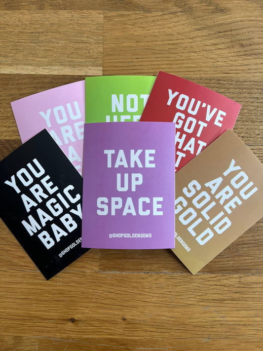 Rectangle Sticker: Take Up Space