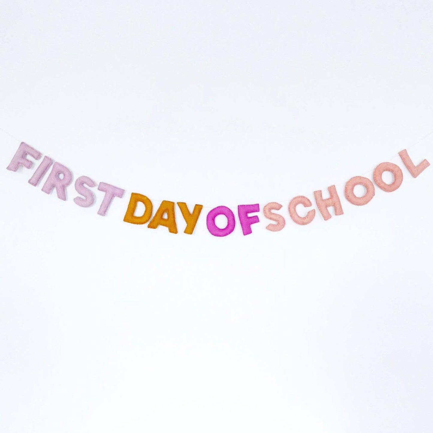 Felt Banner: First Day of School